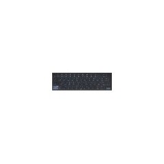 Autocollant  AZERTY- ARABE Fond noir Texte blanc