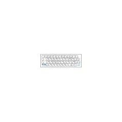 Autocollant  AZERTY- ARABE Fond blancTexte noir
