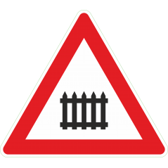 Passage a niveau avec barriere