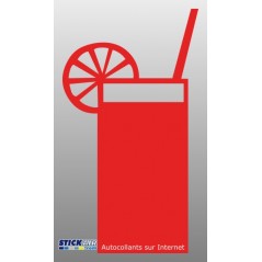 Verre paille et citron