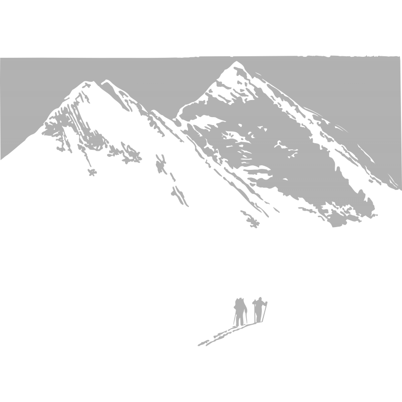Alpiniste et montagne