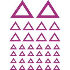 Planche Triangles Evides