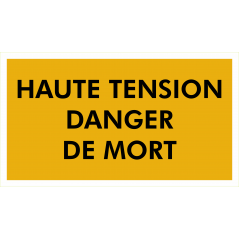 Haute tension  danger de mort