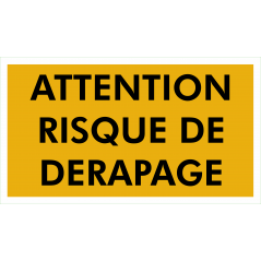 attention risque de derapage