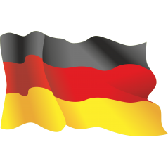 Drapeau Allemagne Vague