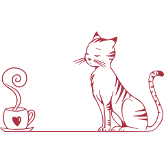 Chat et tasse