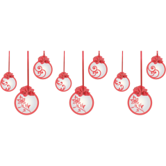 Planche boules de Noël