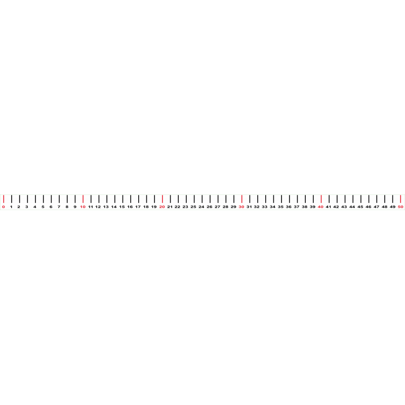 Règle 50 cm échelle 1-1