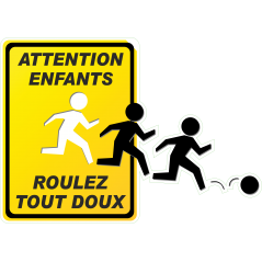 Attention enfants bordure