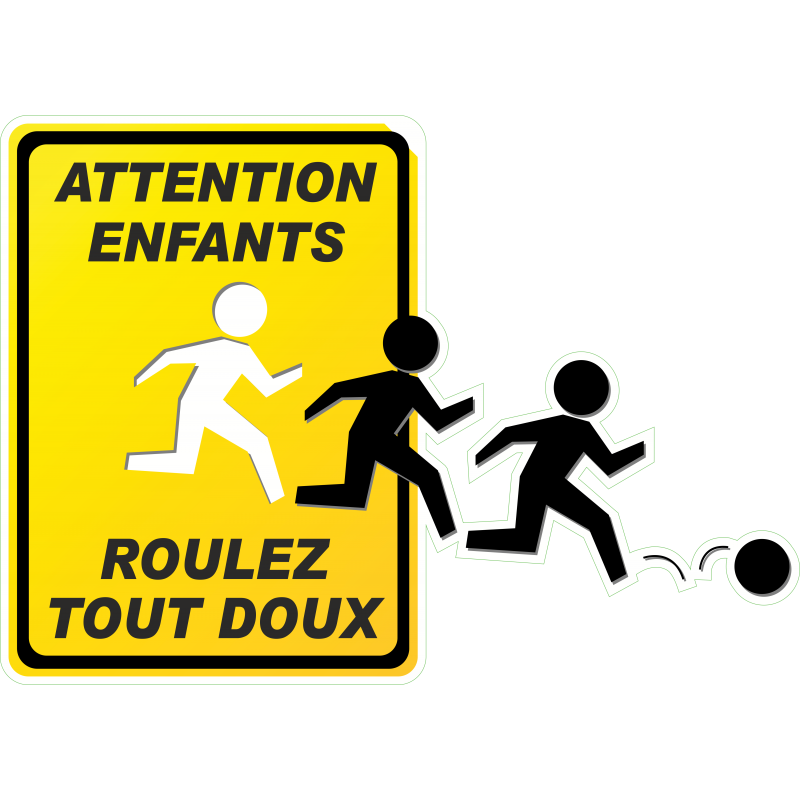 Attention enfants bordure