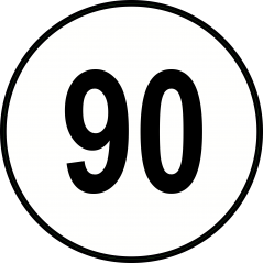 Limitation de vitesse 90