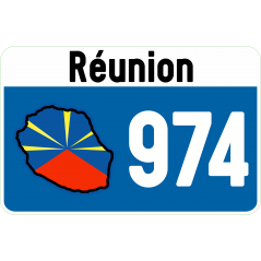 Sticker 974 réunion
