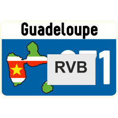 Sticker 971 guadeloupe