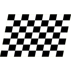 Damier noir et blanc