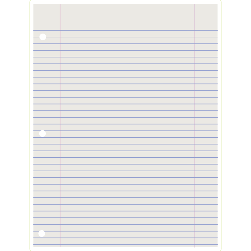 Feuille papier seyes