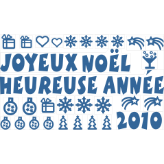 Kit  déco pour vitrines de Noël