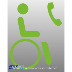 Pictogramme telephone adapte aux handicapes