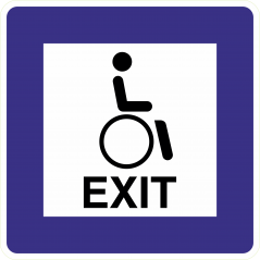 Issue Sortie handicapé