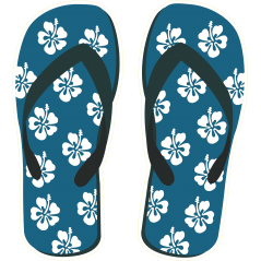Hawaii tongues bleu fonce