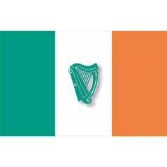 Drapeau Irlande Lyre