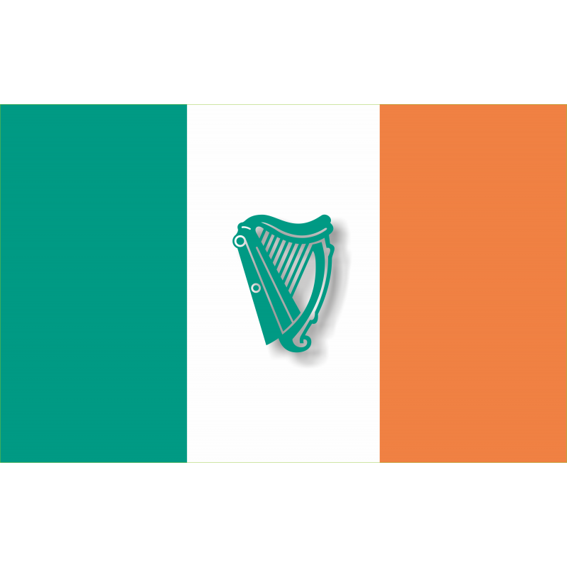 Drapeau Irlande Lyre