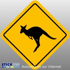 Kangaroo roadsign