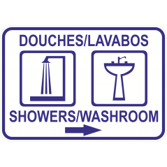 Douches et Lavabos à droite