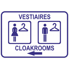 Vestiaires à gauche