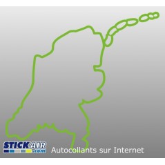 Carte Pays bas contour