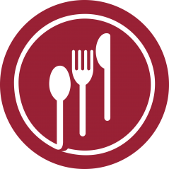Assiette et couverts