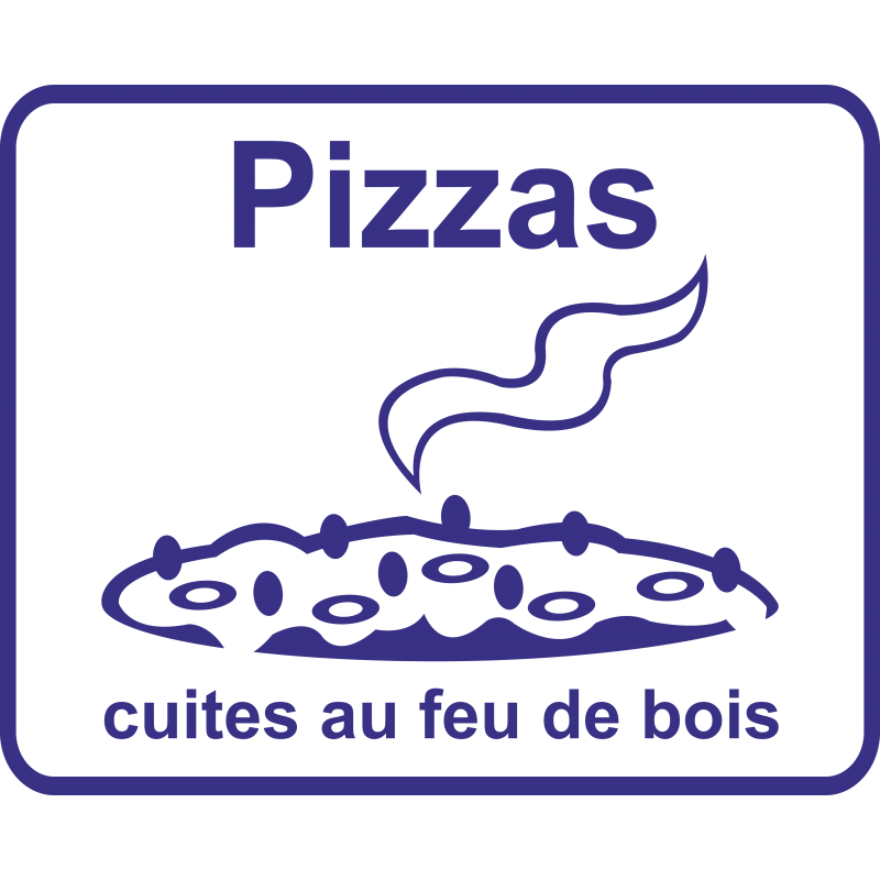 Pictogramme pizzas au feu de bois