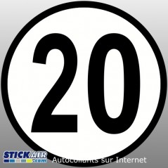 Limitation de vitesse 20