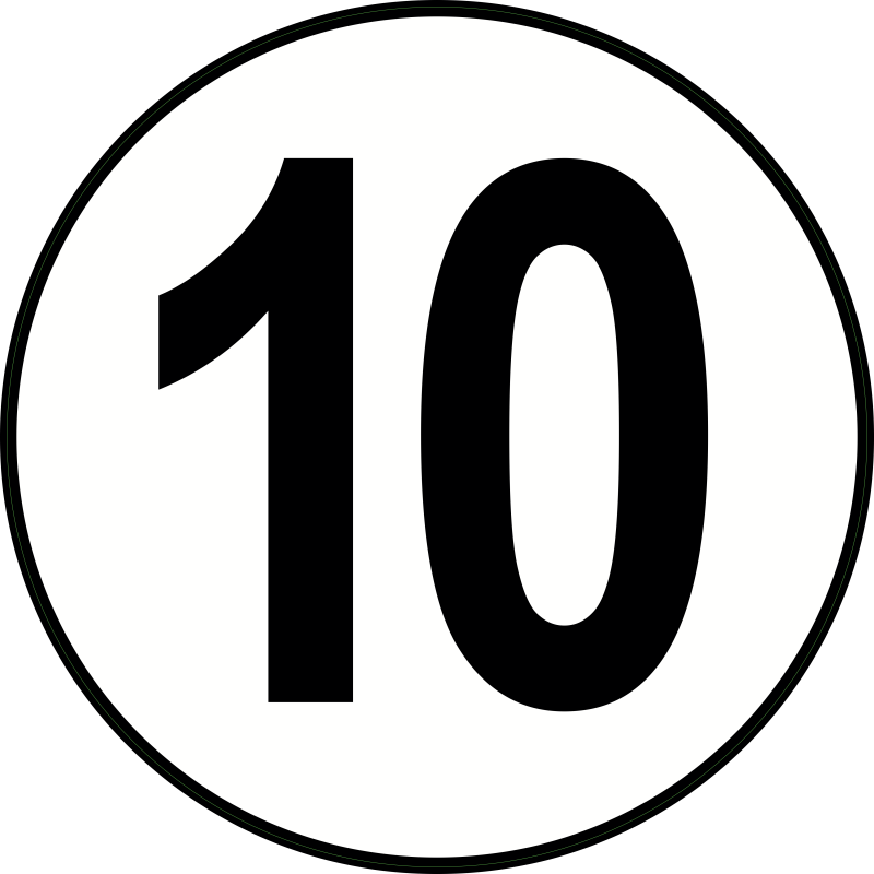 Limitation de vitesse 10
