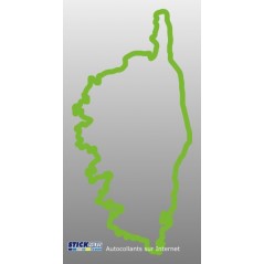 Corse carte contour
