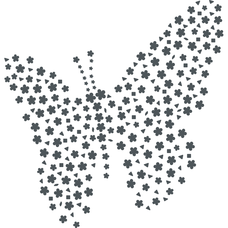 Papillon de fleurs