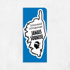 Sticker immatriculation Corse conquise insoumise