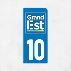 Sticker immat VOITURE Aube région Grand Est