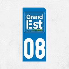 Sticker immat VOITURE Ardennes région Grand Est