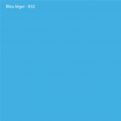 Vinyle brut Bleu léger Brillant / Quantité au mètre linéaire
