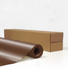 Vinyle brut Chocolat Brillant / Quantité au mètre linéaire
