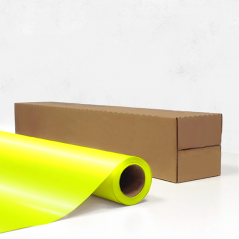 Vinyle brut Jaune Fluo / Quantité au mètre linéaire